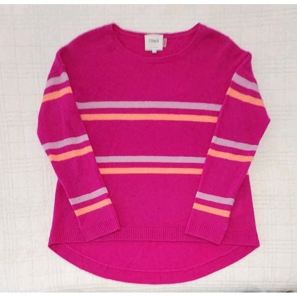 Charli Womens 100% Cashmere Sweater Crew Neck‎  Small Asymetrical